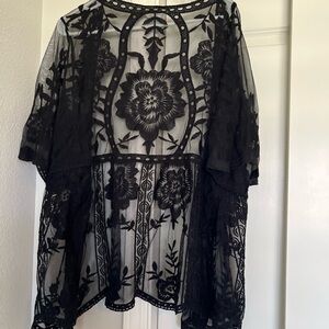 Elegant Black Lace Top